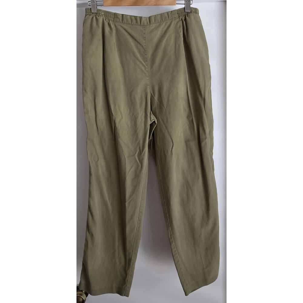 Koret Women Pants Olive Green Casual Solid Trousers Slacks Size 30 Waist